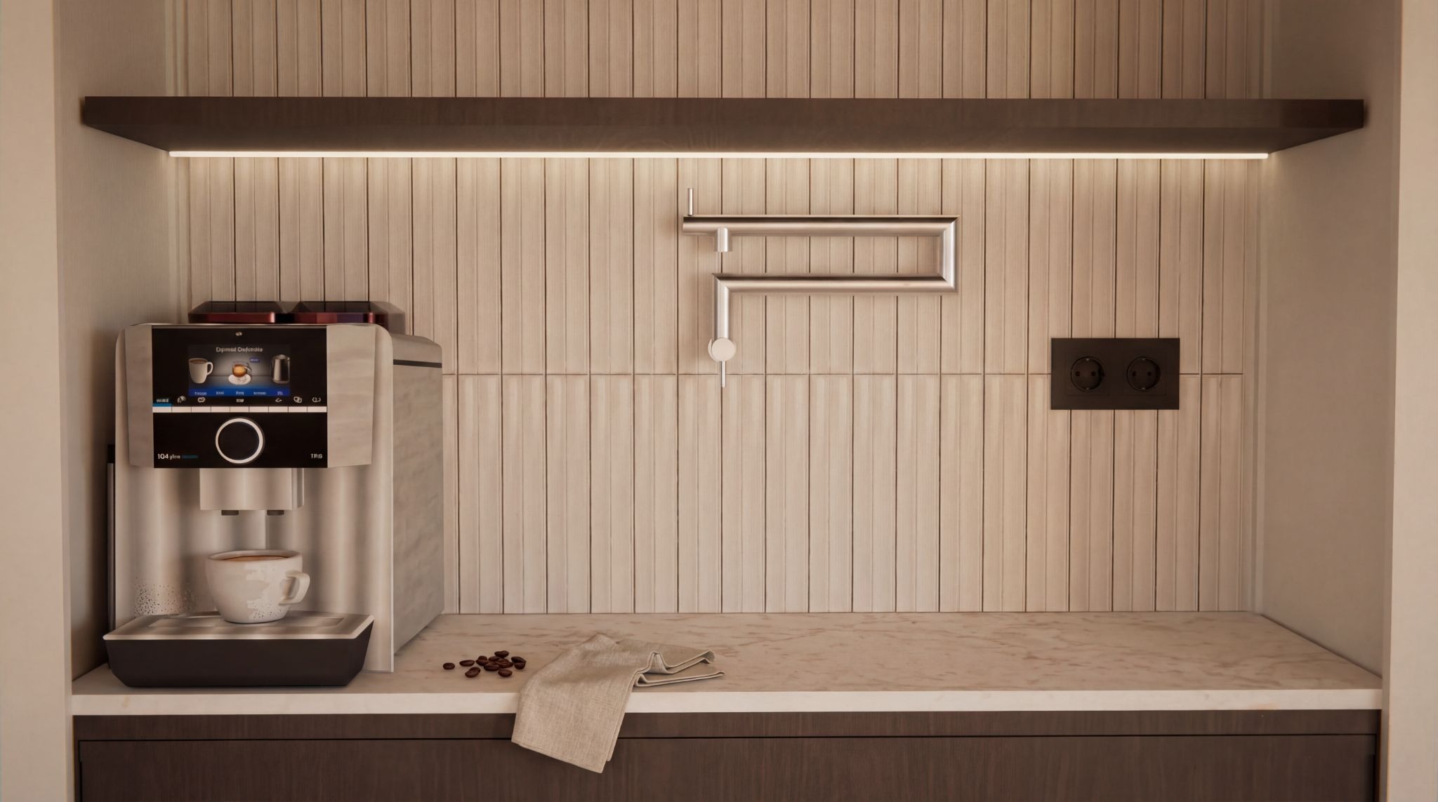 Barek kawowy z kamienia Taj Mahal