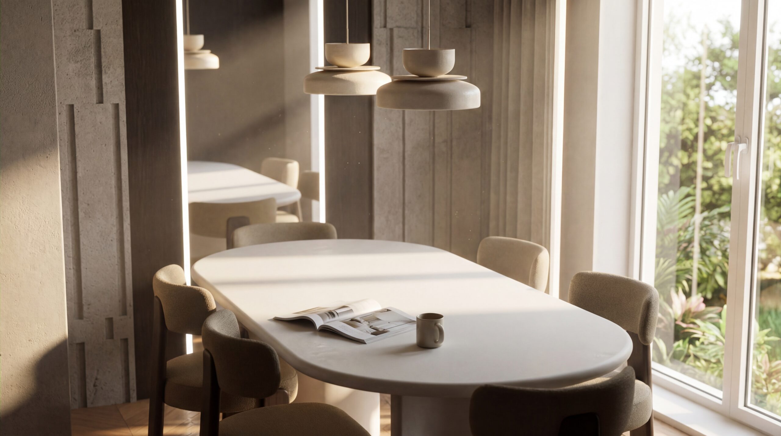 Jadalnia w domu pod Warszawą